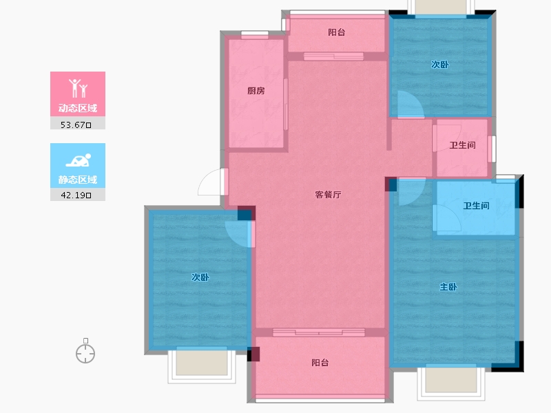 江西省-吉安市-永丰·盛世豪园-86.01-户型库-动静分区