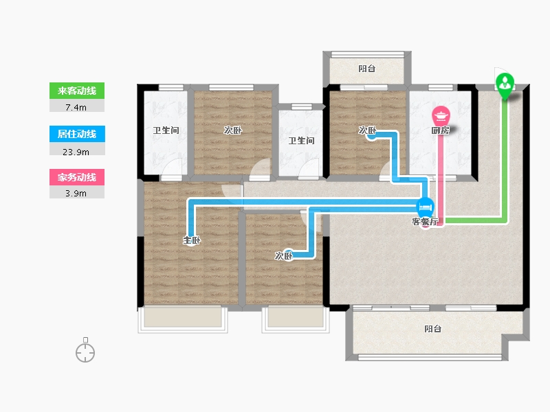 河南省-三门峡市-义马建业世和府-122.31-户型库-动静线