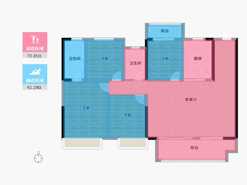 河南省-三门峡市-义马建业世和府-122.31-户型库-动静分区