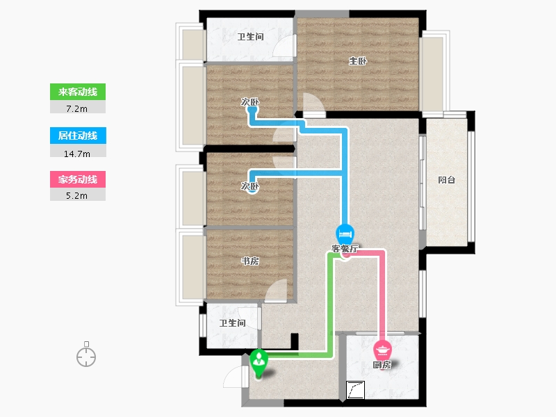 广东省-清远市-英德金地格林公馆-101.00-户型库-动静线