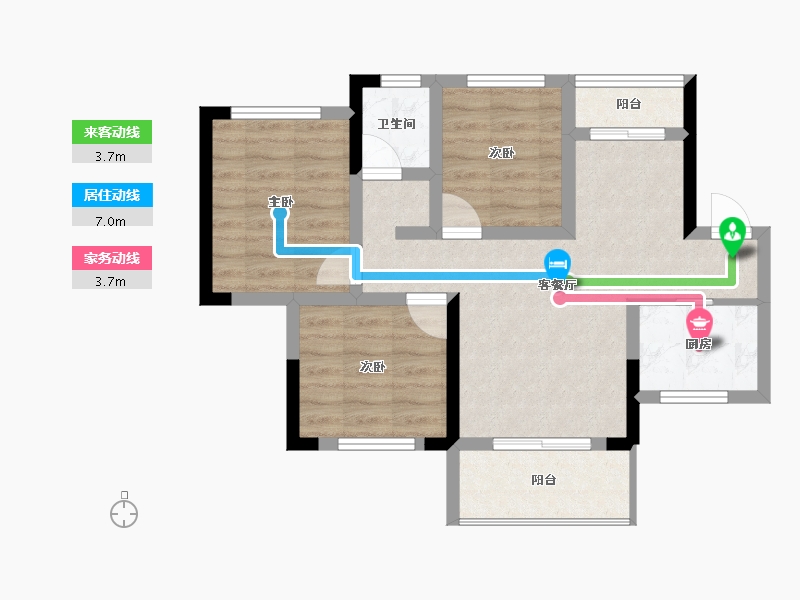 四川省-乐山市-阳光·研溪华府-62.17-户型库-动静线