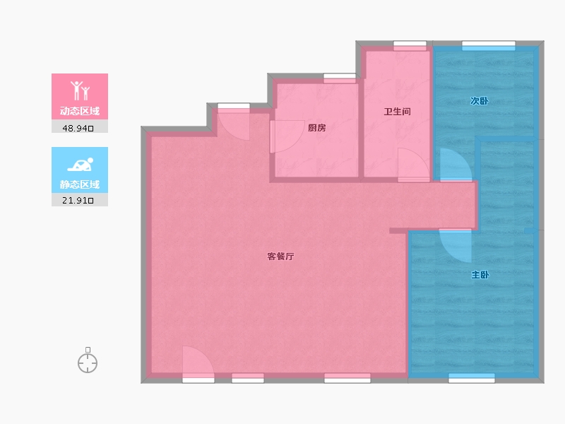 辽宁省-沈阳市-首创光和城-92.02-户型库-动静分区