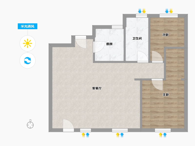 辽宁省-沈阳市-首创光和城-92.02-户型库-采光通风