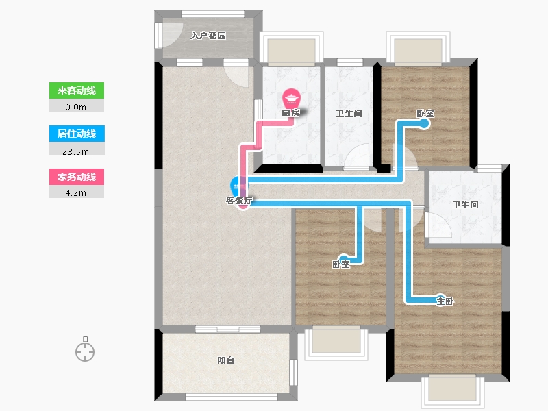 湖北省-黄石市-育才府-94.22-户型库-动静线