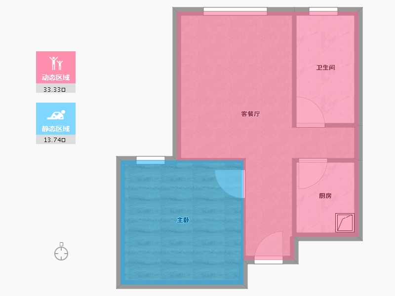 黑龙江省-哈尔滨市-顺迈欣郡-42.00-户型库-动静分区