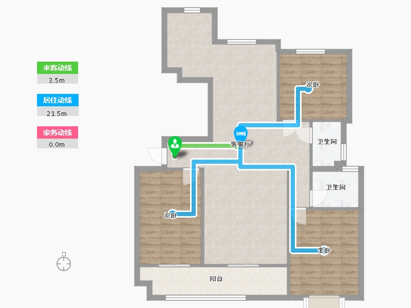 山东省-菏泽市-怡欣花园-120.00-户型库-动静线