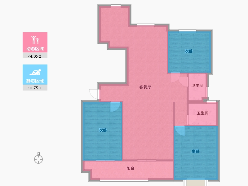 山东省-菏泽市-怡欣花园-120.00-户型库-动静分区