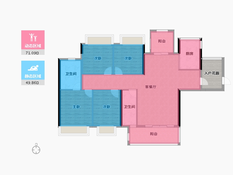 广西壮族自治区-贵港市-盛世臻山府-115.77-户型库-动静分区