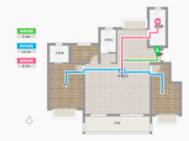 安徽省-合肥市-远洋庐玥风景-99.99-户型库-动静线