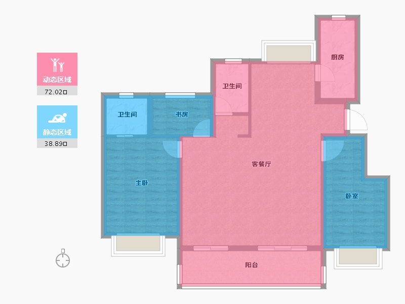 安徽省-合肥市-远洋庐玥风景-99.99-户型库-动静分区