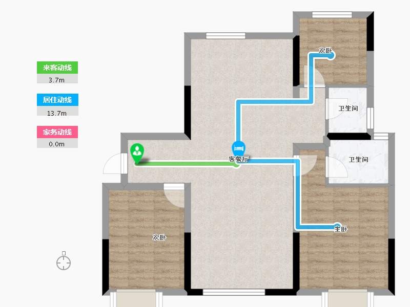 内蒙古自治区-通辽市-安华·汇悦府-81.67-户型库-动静线