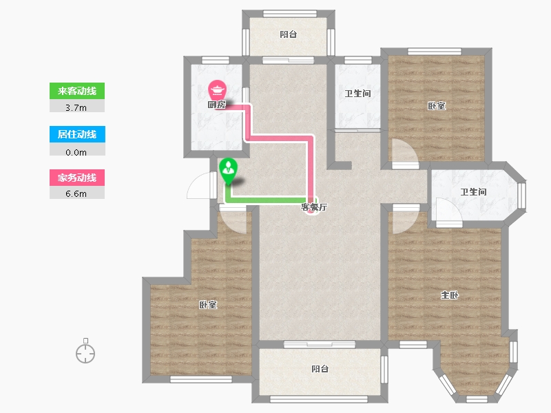 河南省-南阳市-财富新城·中央公园-112.01-户型库-动静线