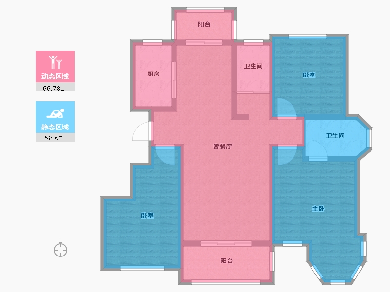 河南省-南阳市-财富新城·中央公园-112.01-户型库-动静分区