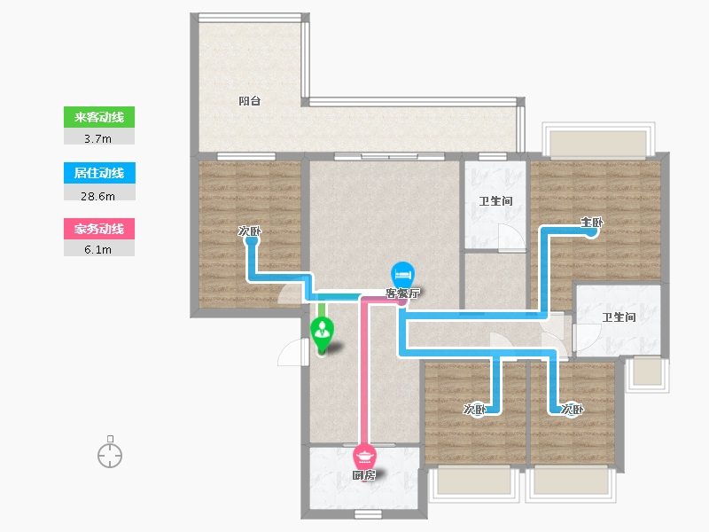 广东省-广州市-越秀·星樾TOD-120.00-户型库-动静线