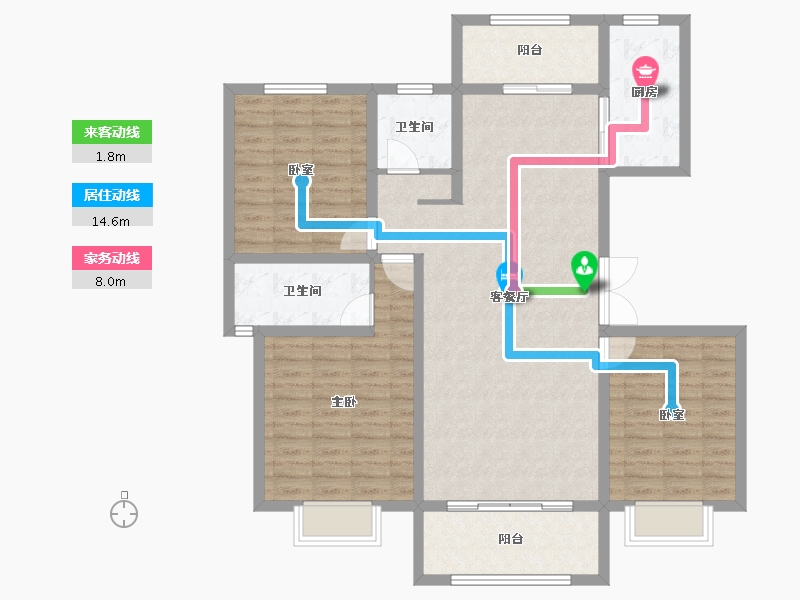 河南省-驻马店市-应祥百花源-113.62-户型库-动静线