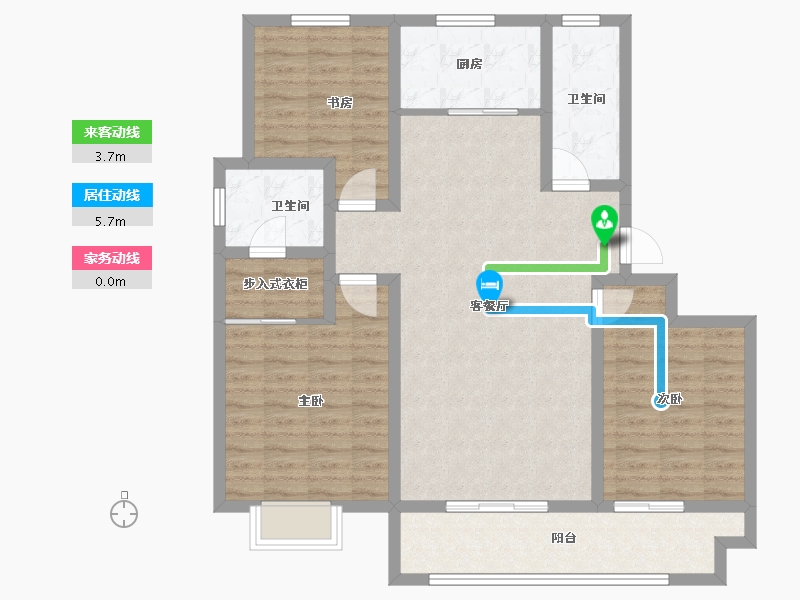 山东省-聊城市-润诚如意府-102.90-户型库-动静线