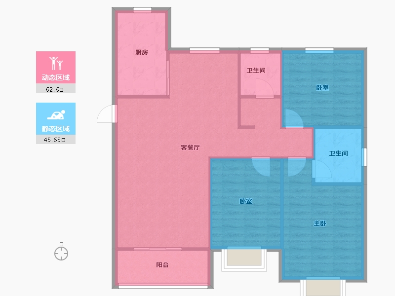 河南省-鹤壁市-天馨德馨园-99.26-户型库-动静分区