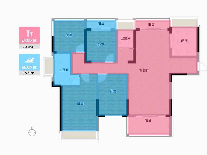 河南省-驻马店市-嘉和院子-114.40-户型库-动静分区