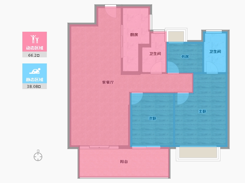 福建省-三明市-开元天熹-95.43-户型库-动静分区