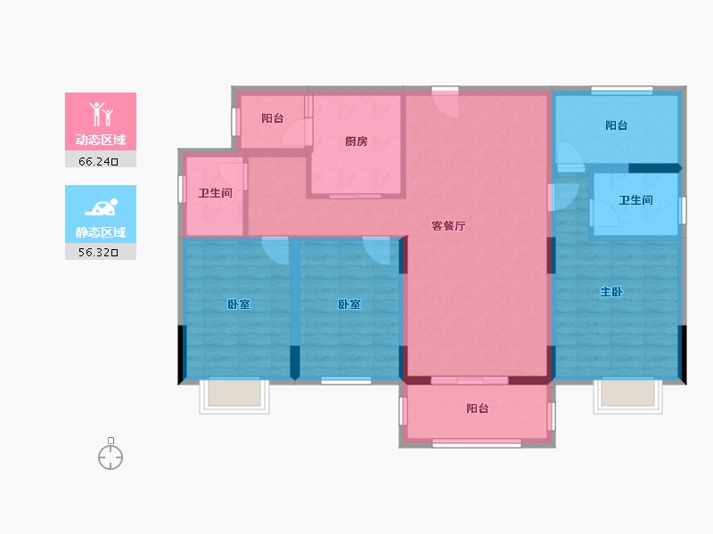 广西壮族自治区-桂林市-民鑫飞虎林居-109.86-户型库-动静分区