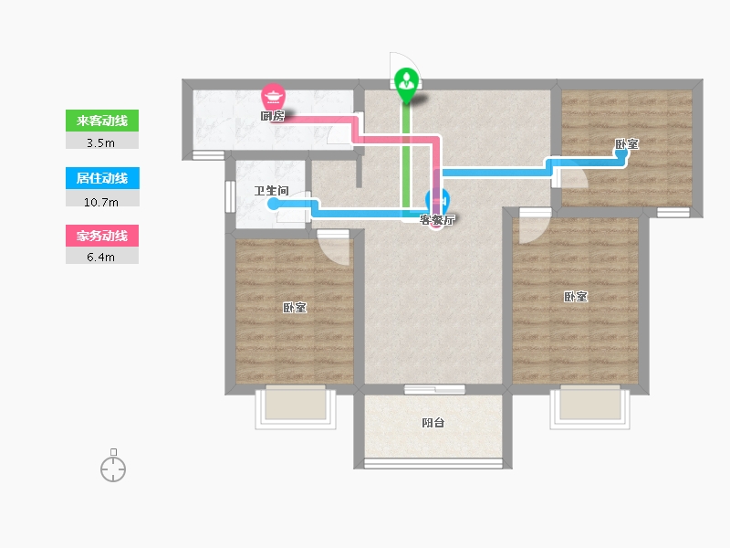 河南省-鹤壁市-天逸悦珑-78.04-户型库-动静线