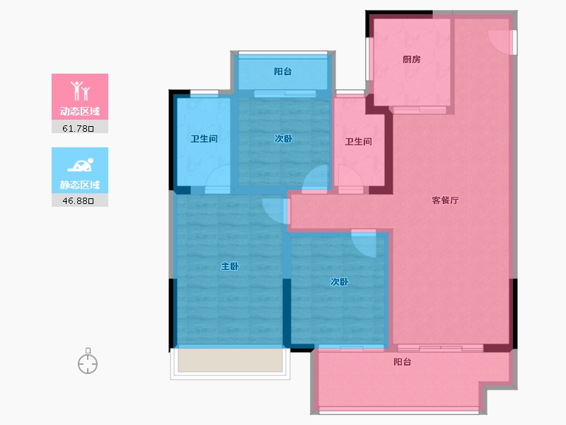 河南省-三门峡市-义马建业世和府-97.16-户型库-动静分区