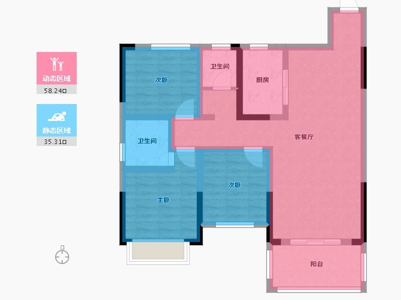 湖南省-邵阳市-振羽首府-108.00-户型库-动静分区