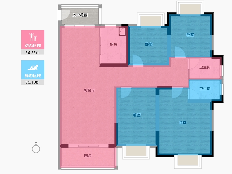 江西省-吉安市-龙和芯园-100.01-户型库-动静分区