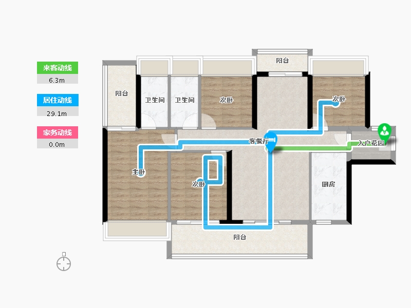 广东省-云浮市-筠城南山春天-112.14-户型库-动静线