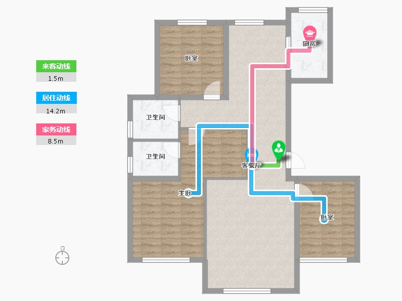 河北省-保定市-城建·紫煜臻城臻园-97.46-户型库-动静线