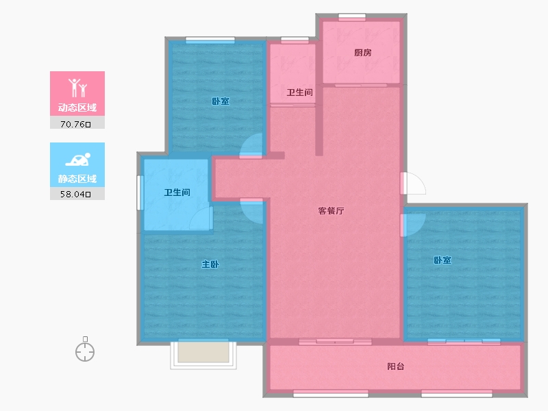 河南省-驻马店市-应祥百花源-116.29-户型库-动静分区