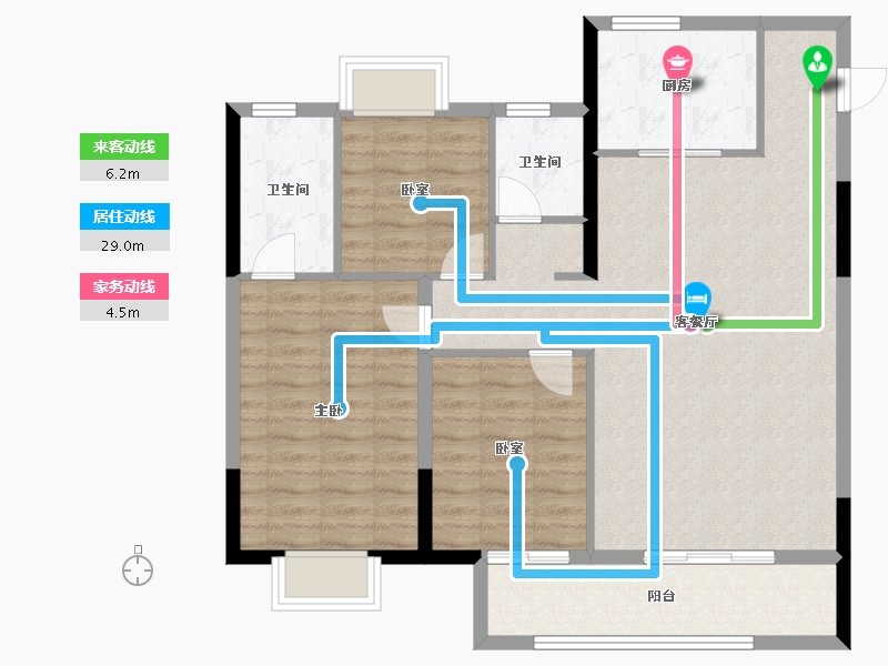 江西省-吉安市-红星九颂时代城-97.88-户型库-动静线