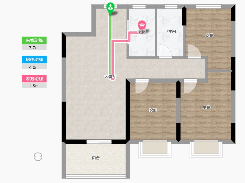 江西省-鹰潭市-华章·学府香颂-78.40-户型库-动静线