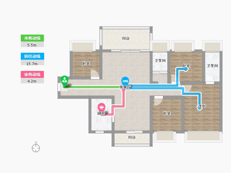 广东省-潮州市-潮安碧桂园星钻-97.12-户型库-动静线