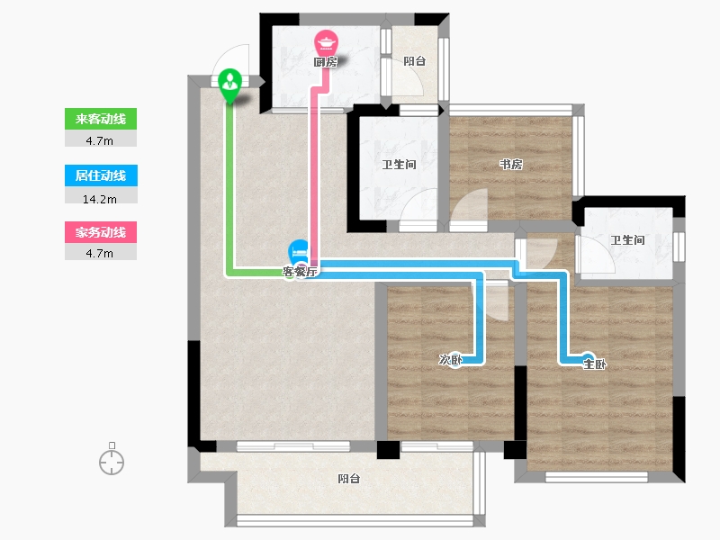 四川省-内江市-西城世家-75.09-户型库-动静线