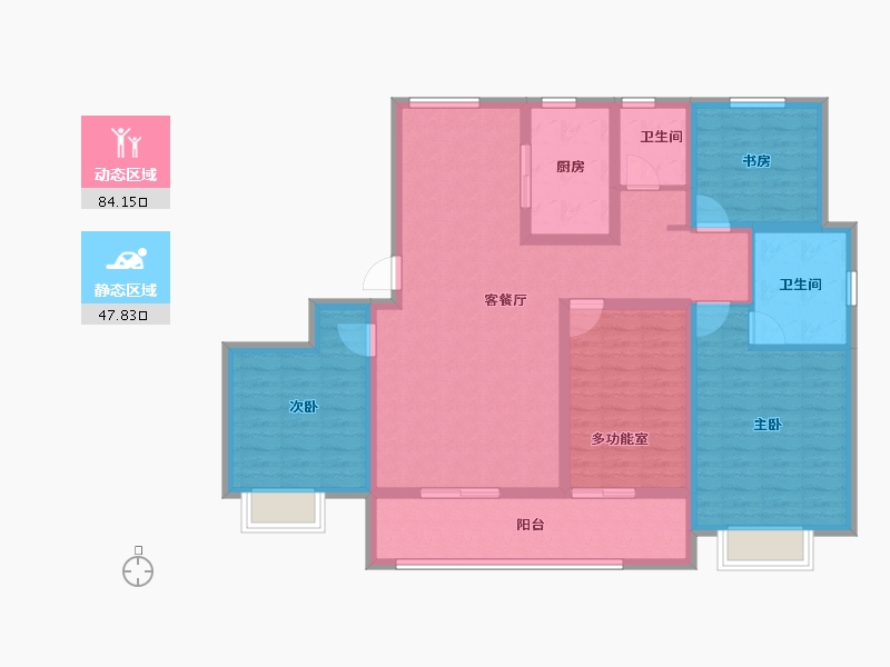 山东省-聊城市-润诚如意府-117.80-户型库-动静分区