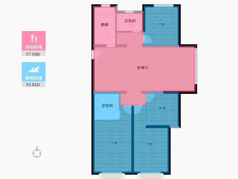 山西省-晋中市-大学城·国际学园-106.68-户型库-动静分区