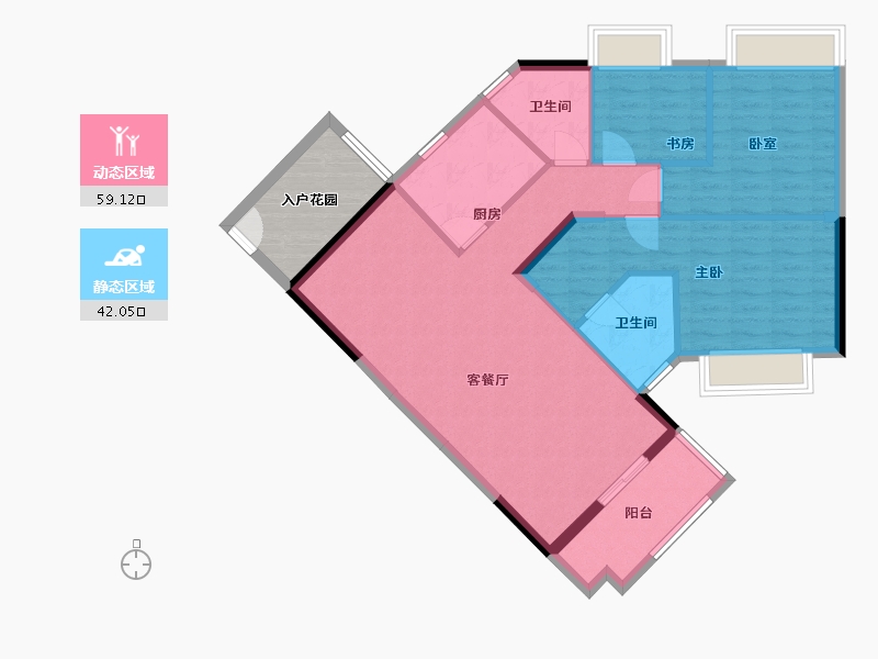 广西壮族自治区-河池市-河池澳门国际城-100.00-户型库-动静分区