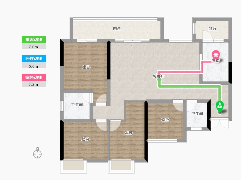 四川省-资阳市-公园华府-102.00-户型库-动静线