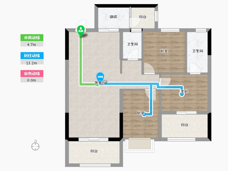 广西壮族自治区-桂林市-远锋新天地-89.01-户型库-动静线