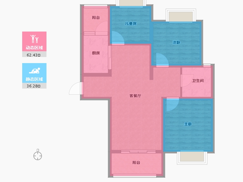 河南省-三门峡市-陆祥·山茶郡-88.01-户型库-动静分区