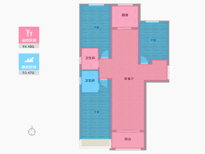 山东省-滨州市-融汇新里程-103.31-户型库-动静分区