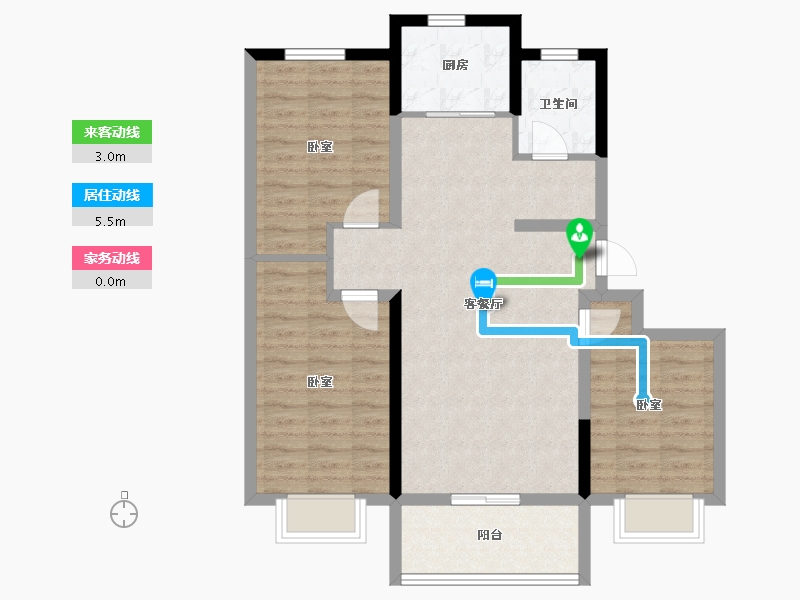 山东省-日照市-森博新城-83.20-户型库-动静线