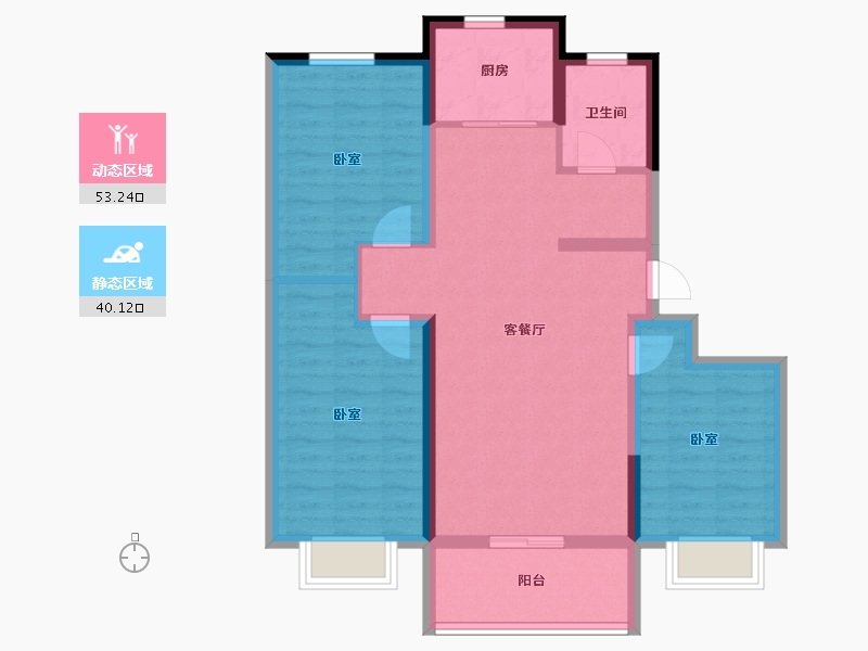 山东省-日照市-森博新城-83.20-户型库-动静分区