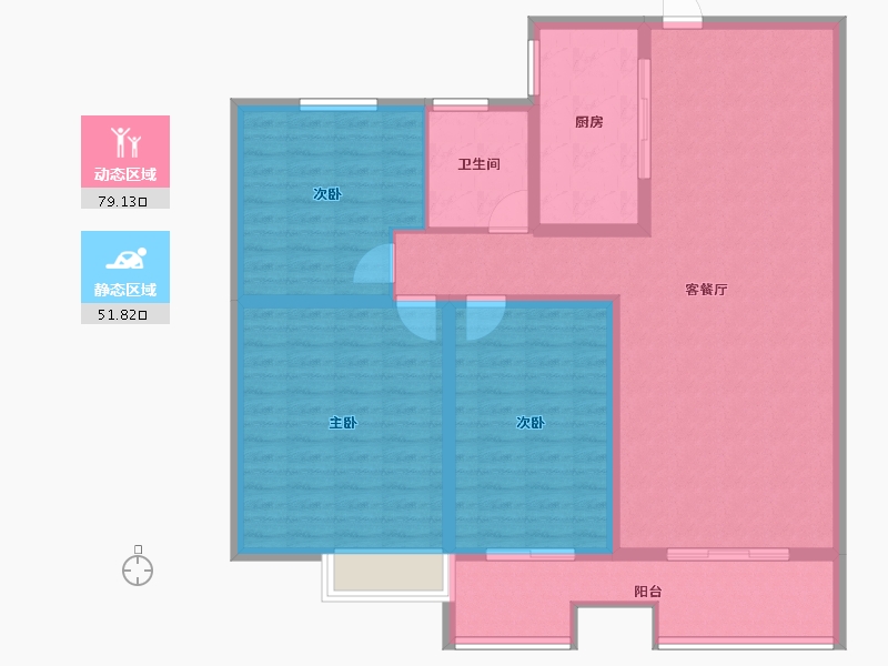 河南省-三门峡市-崤山公馆-118.77-户型库-动静分区