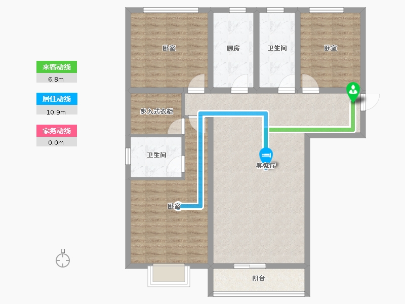 甘肃省-庆阳市-荣洋公馆&荣洋尚品-108.48-户型库-动静线