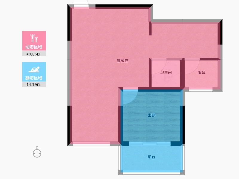 广西壮族自治区-防城港市-碧海蓝天台湾城-48.61-户型库-动静分区