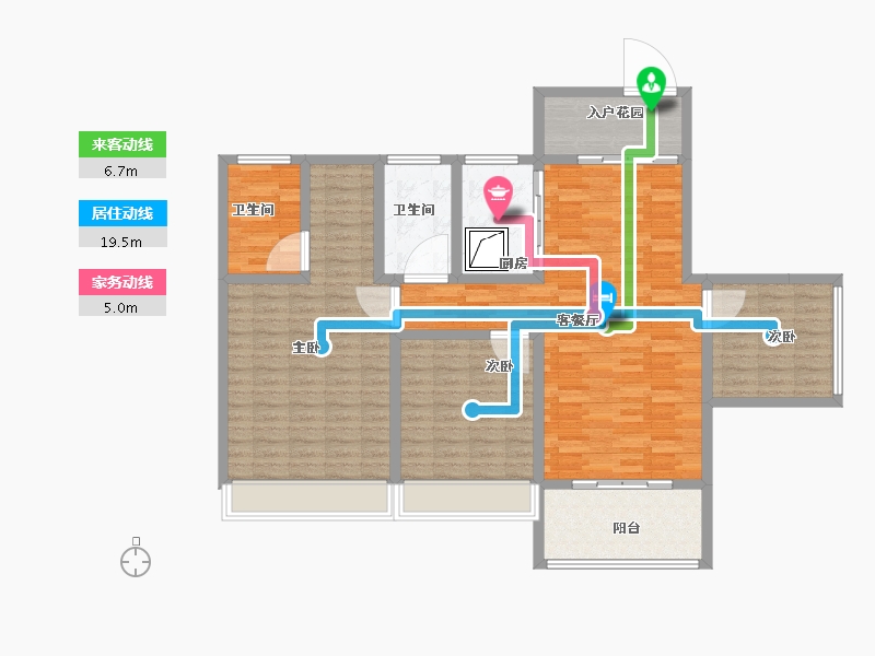 广东省-广州市-珠江壹城国际城-120.00-户型库-动静线