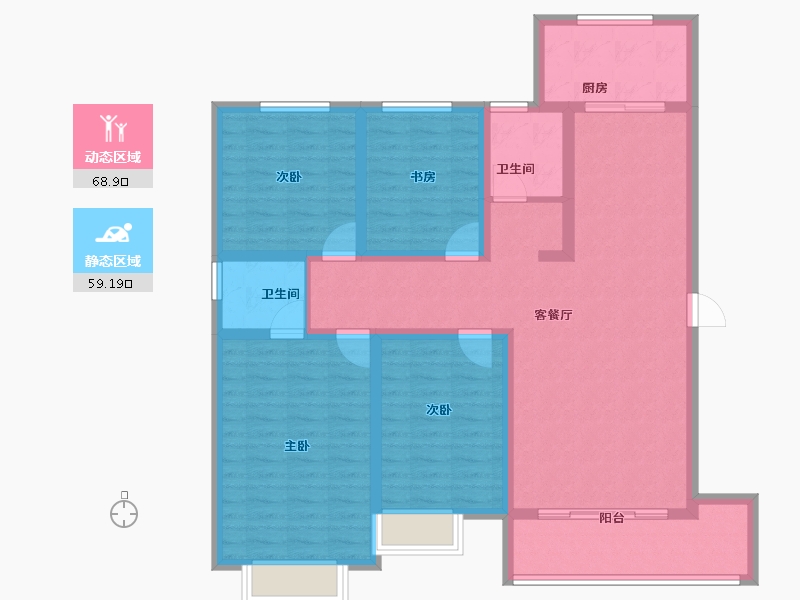 河南省-三门峡市-桥东河畔-114.26-户型库-动静分区