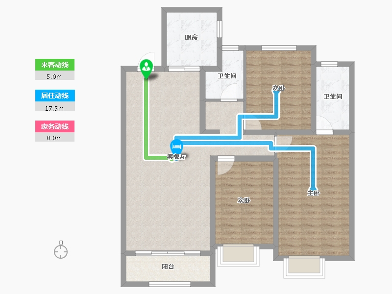 陕西省-铜川市-龙记檀府-102.07-户型库-动静线